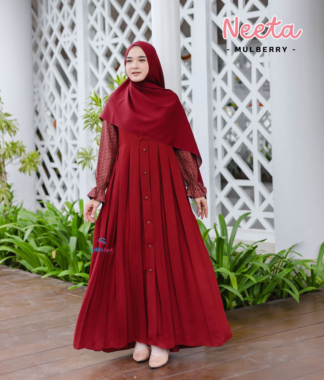 Neeta Dress by Sisterhijab - Gambar 3