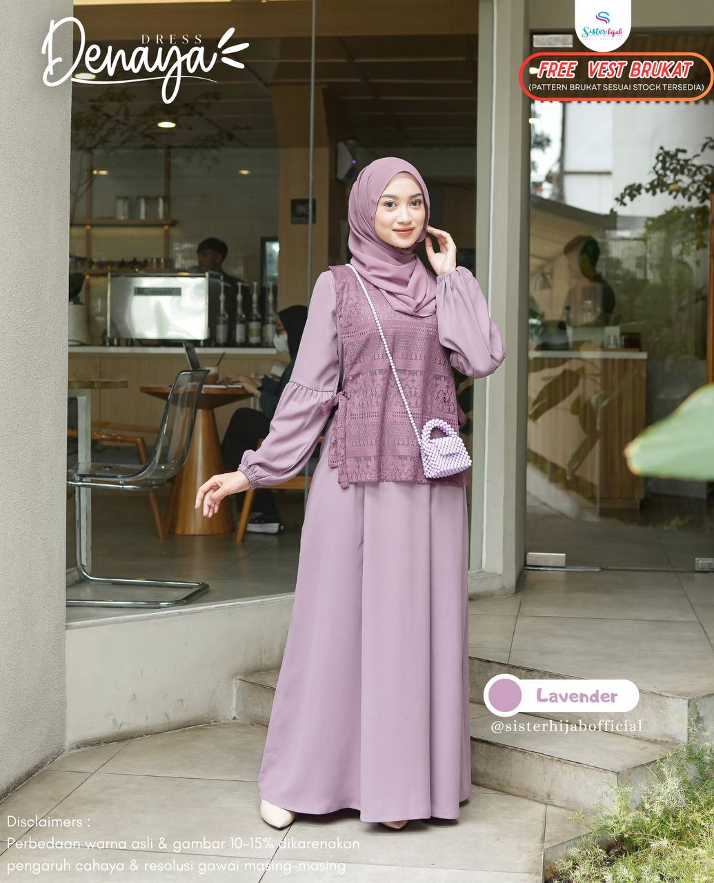 Denaya Dress by Sisterhijab - Gambar 2