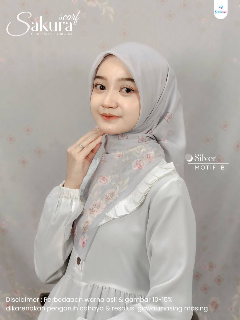 Scarf Sakura by Sisterhijab - Gambar 5