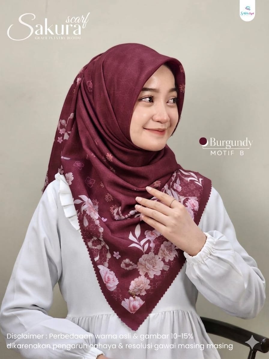 Scarf Sakura by Sisterhijab - Gambar 4